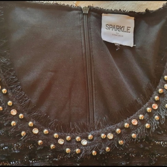 Dress L sleeveless black Étincelle sparkling - Picture 6 of 6